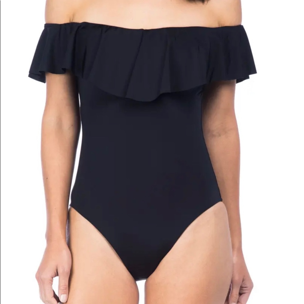 Off the Shoulder One-Piece Swimsuit